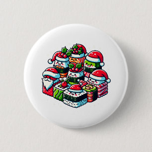 Sushi Sushi Funny Funny Funny Festival Button