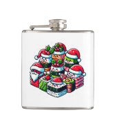 Sushi Sushi Funny Funny Funny Festival Flachmann (Vorderseite)