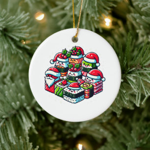 Sushi Sushi Funny Funny Funny Festival Keramik Ornament
