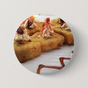 Sushi Sushi Roll Plate Japanisch Food Asian Button