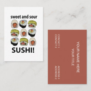Sushi Süß-Sauer Sushi Visitenkarte