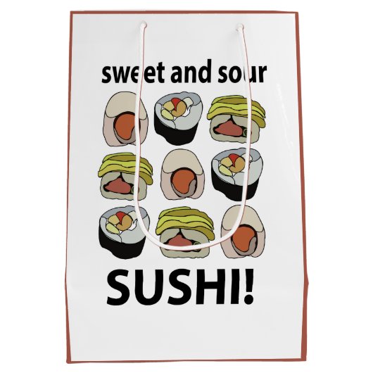 Sushi Sweet und Sour Sushi Mittlere Geschenktüte (Rückseite)