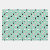 Sushi Temaki Wasabi Geschenkpapier Set (Vorderseite)