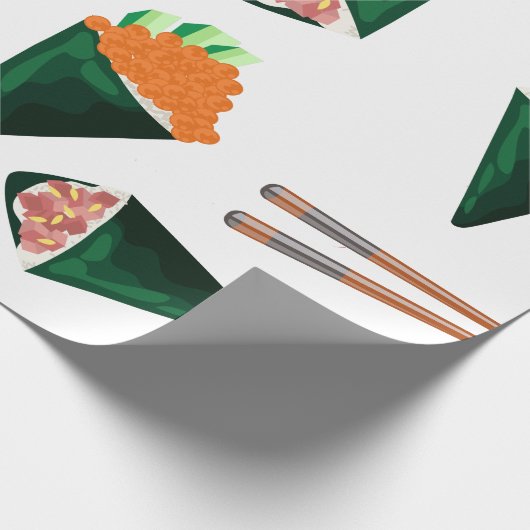 Sushi-Tempaki Geschenkpapier (Ecke)