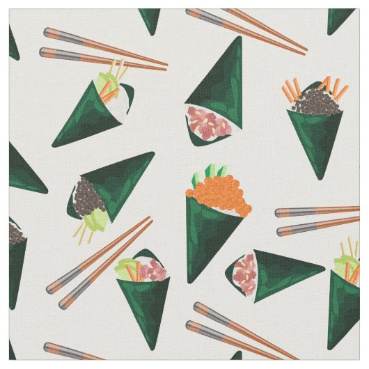 Sushi-Tempaki Stoff (Nahaufnahme)