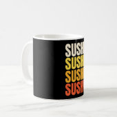 Sushi-Textentwurf Kaffeetasse (Vorderseite Links)