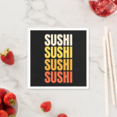 Sushi-Textentwurf Serviette (Beispiel)