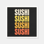 Sushi-Textentwurf Serviette (Vorderseite)