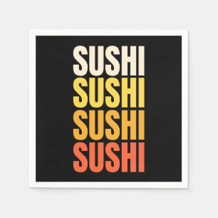 Sushi-Textentwurf Serviette