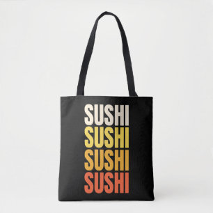 Sushi-Textentwurf Tasche