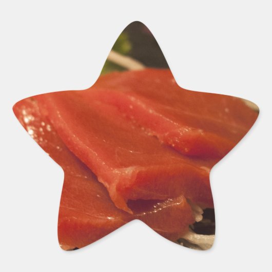 Sushi Thunfisch Party Time Fish Food Stern-Aufkleber (Vorderseite)