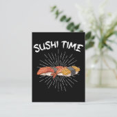 Sushi Time Rice japanisches Essen Lover Nigiri Postkarte (Stehend Vorderseite)