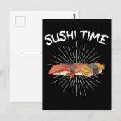 Sushi Time Rice japanisches Essen Lover Nigiri Postkarte (Vorne/Hinten)