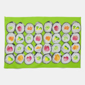 Sushi Time watercolor wasabi Geschirrtuch (Horizontal)