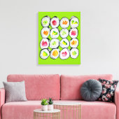 Sushi Time watercolor wasabi Leinwanddruck (Insitu (Wohnzimmer))