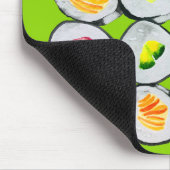 Sushi Time watercolor wasabi Mousepad (Ecke)