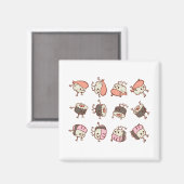 Sushi-Trainingswitz Magnet (Vorderseite/Rückseite)