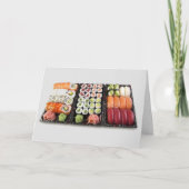 SUSHI TRAY MITTEILUNGSKARTEN (Vorderseite)