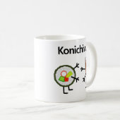 Sushi u. Sojasoße - Konichiwa! Kaffeetasse (VorderseiteRechts)