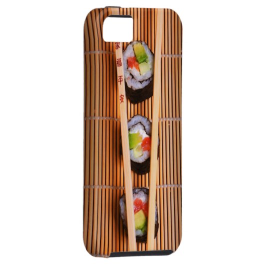Sushi und hölzerne Essstäbchen Case-Mate iPhone Hülle (Rückseite/rechts)