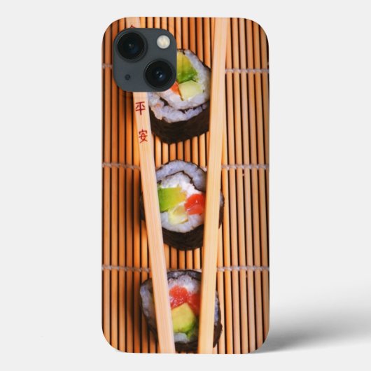 Sushi und Holzstäbchen Case-Mate iPhone Hülle (Rückseite)