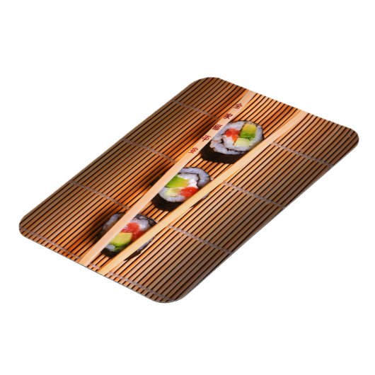 Sushi und Holzstäbchen Magnet (Linke Seite)