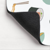 Sushi und Noodles Muster Mousepad (Ecke)