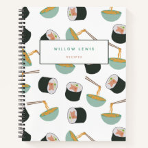 Sushi und Noodles Muster Rezept Kochbuch
