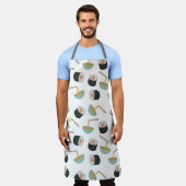 Sushi und Noodles Muster Schürze (Getragen)