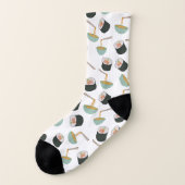 Sushi und Noodles Muster Socken (Links - Außen)