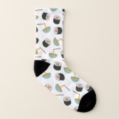 Sushi und Noodles Muster Socken (Links - Innen)