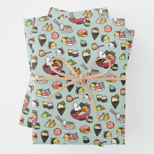 Sushi und Ramen Geschenkpapier Set (Beispiel)
