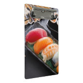 Sushi und Rollen Mini Klemmbrett (Schrägansicht)