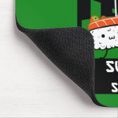 Sushi und Sake-Feinschmecker Mousepad (Ecke)