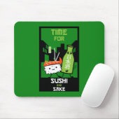 Sushi und Sake-Feinschmecker Mousepad (Mit Mouse)