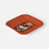 Sushi und Sake Feinschmecker Napkin Pappteller (Gewinkelt)