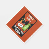 Sushi und Sake Feinschmecker Napkin Serviette (Ecke)