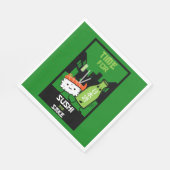 Sushi und Sake-Feinschmecker Serviette (Ecke)