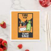 Sushi und Sake-Feinschmecker Serviette (Beispiel)