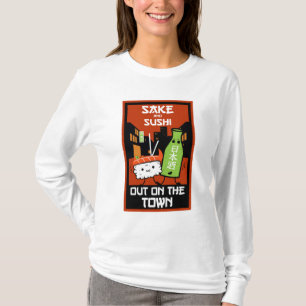 Sushi und Sake Feinschmeckers T - Shirt