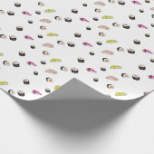 Sushi und Sashimi Geschenkpapier (Ecke)