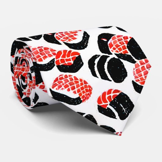 Sushi und Sashimi Krawatte (Gerollt)