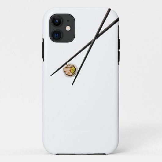 Sushi und schwarze Essstäbchen - besonders Case-Mate iPhone Hülle (Rückseite)