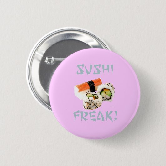 Sushi-ungewöhnlicher Knopf Button (Vorne & Hinten)