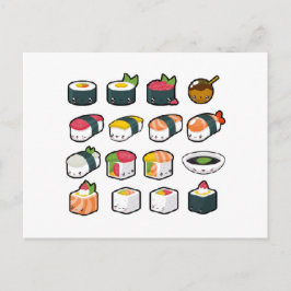 Sushi Varia Postcard Postkarte