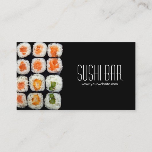 Sushi Visitenkarte (Vorderseite)