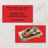 Sushi Visitenkarte (Vorne/Hinten)