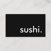 Sushi Visitenkarte (Vorderseite)