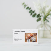 Sushi-Visitenkarte Visitenkarte (Stehend Vorderseite)