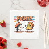 Sushi vs Pizza Serviette (Beispiel)